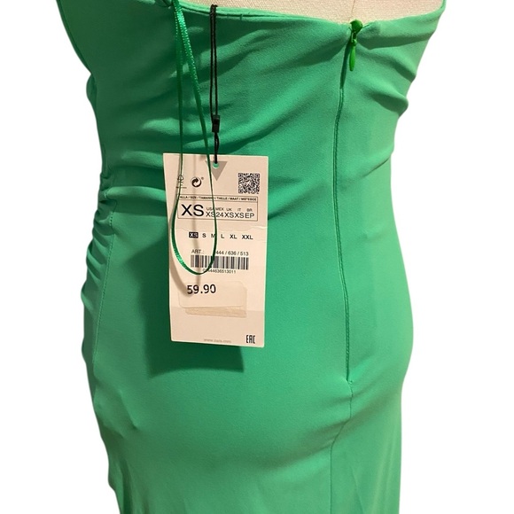 Zara Vibrant Green Midi Dress - Picture 2 of 8